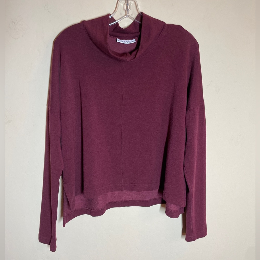 Bryn Walker Burgundy long Sleeve Top